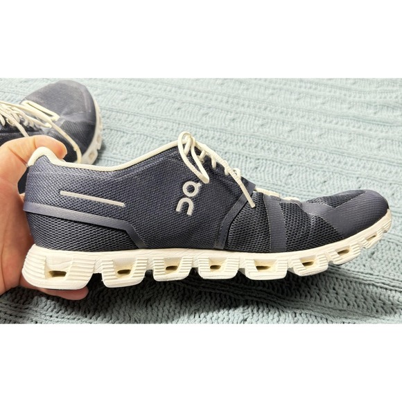 On Running Cloud Shoes Mens Size 11 Blue White Road Running Sneakers Athletic - Picture 5 of 14